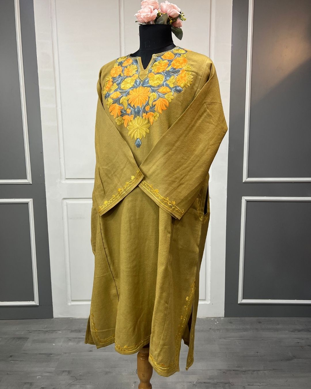 Gulposh royal Pure Raffel Wool |Mustard